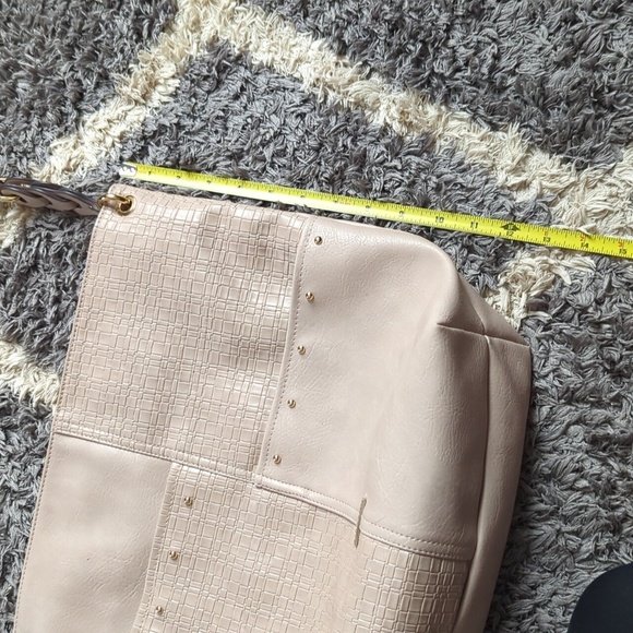 Rosetti Studded Hobo Bag in Cream with Gold Accents Lots of Storage - Picture 5 of 11